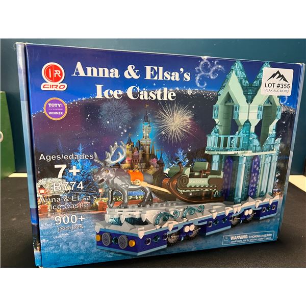 Lot of 1 Anna 7 Elsa's Ice Castle 900PC Toy Building Set