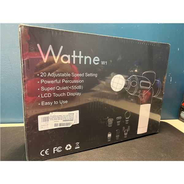 Lot of 1 Wattne W1 Deep Tissue Handheld Massage Gun
