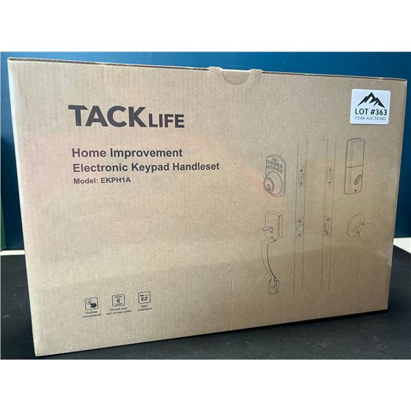 Lot of 1 TackLife Electronic Keypad Deadbolt DoorLock