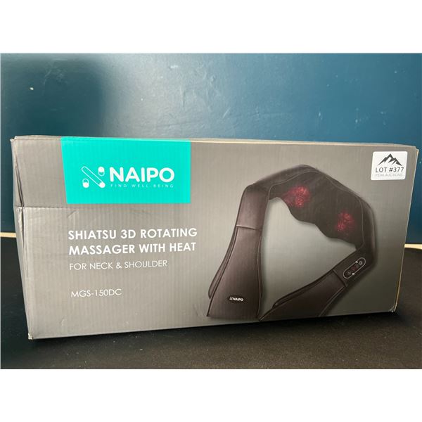 Lot of 1 Naipo Shiatsu 3D Rotating Massager with Heat