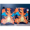 Image 1 : Lot of 2 Leather Pokemon Premium Card Binders - Holds 900 Cards per Binder (Large Size Binders)