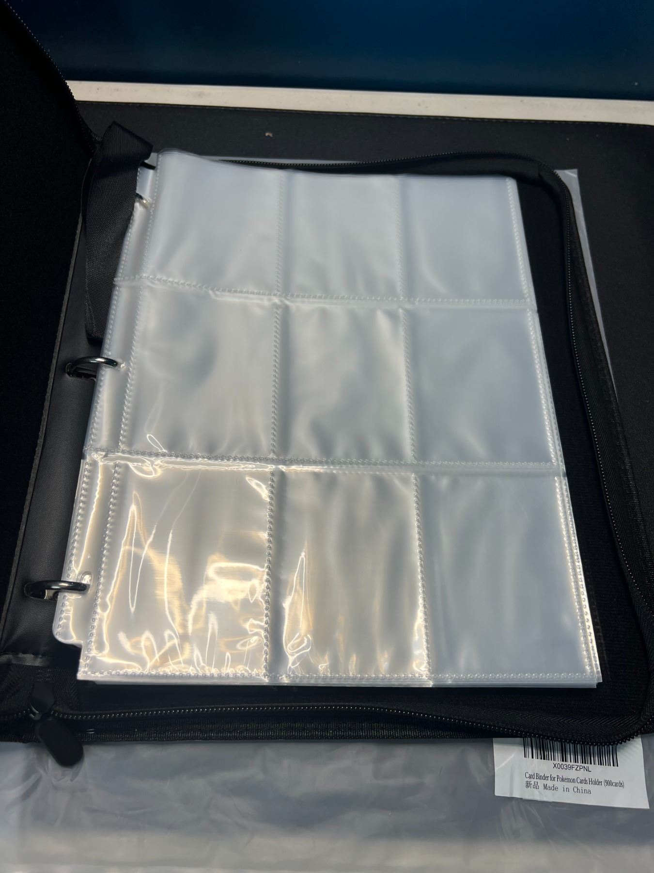 Lot of 2 Leather Pokemon Premium Card Binders Holds 900 Cards per