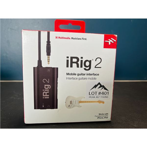 Lot of 1 iRig 2 Mobile Guitar Interface