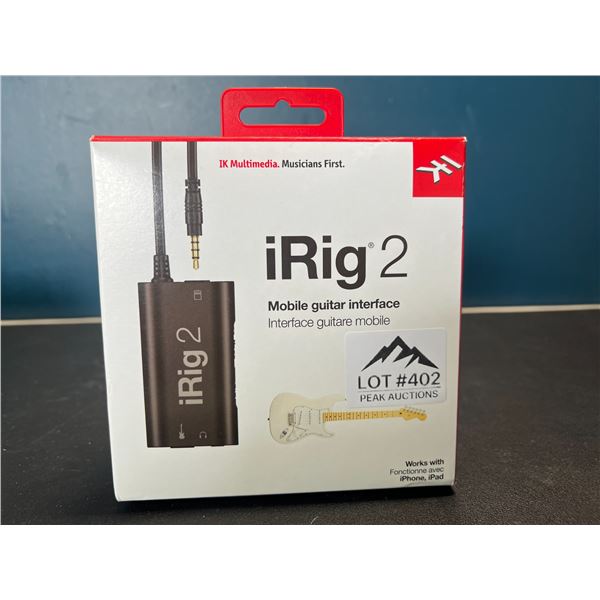 Lot of 1 iRig 2 Mobile Guitar Interface