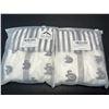 Image 2 : Lot of 2 Babekin Universal Bassinet Sheet Sets (2 Per Pack) - Elephant & Striped Design