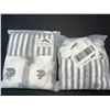 Image 2 : Lot of 2 Babekin Universal Bassinet Sheet Sets (2 Per Pack) - Elephant & Striped Design