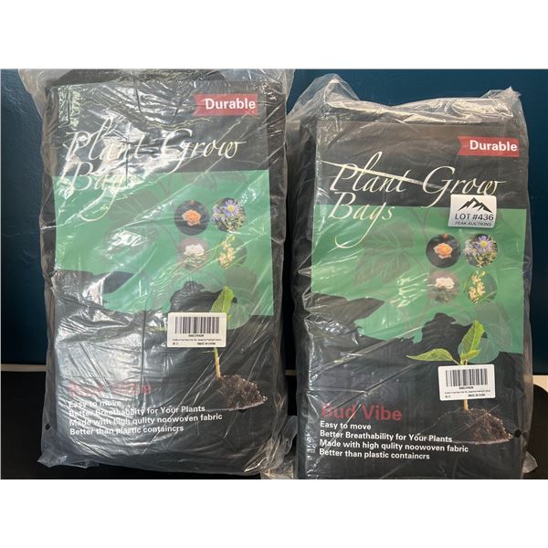 Lot of 2 Packs of Plant Grow Bags - 5PCS per pack