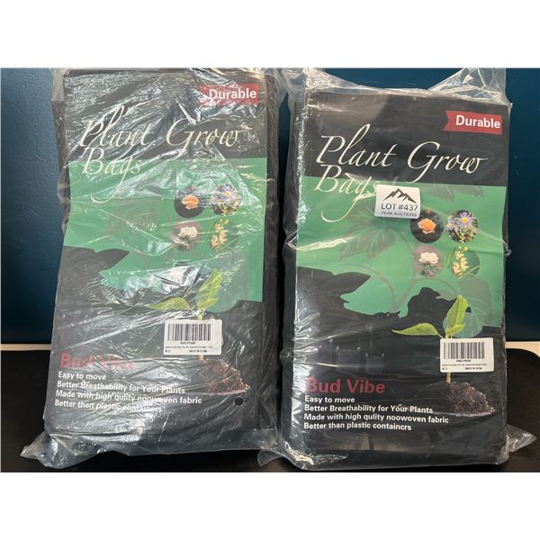 Lot of 2 Packs of Plant Grow Bags - 5PCS per pack