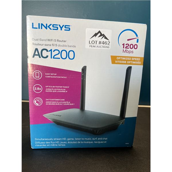 Lot of 1 Linksys Dual Band WiFi 5 Router