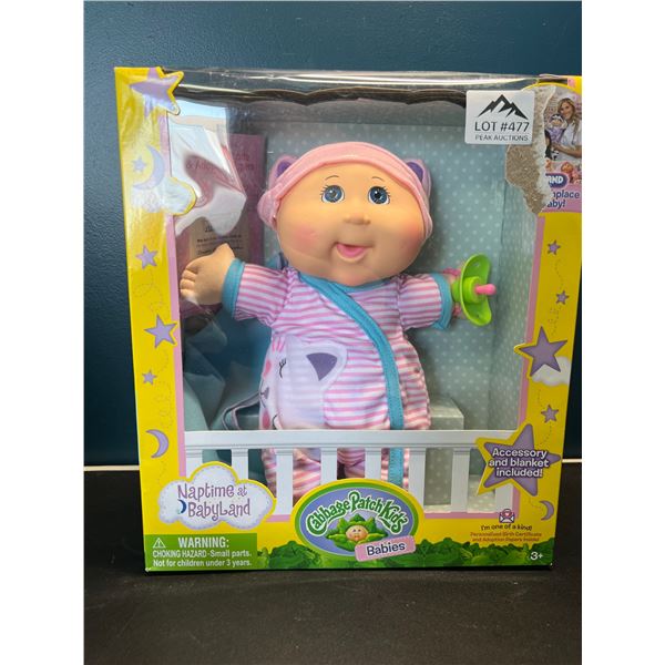 Lot of 1 Cabbage Patch Kids Naptime at Babyland Baby Doll