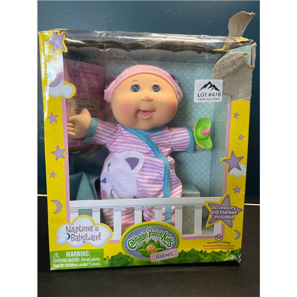Lot of 1 Cabbage Patch Kids Naptime at Babyland Baby Doll