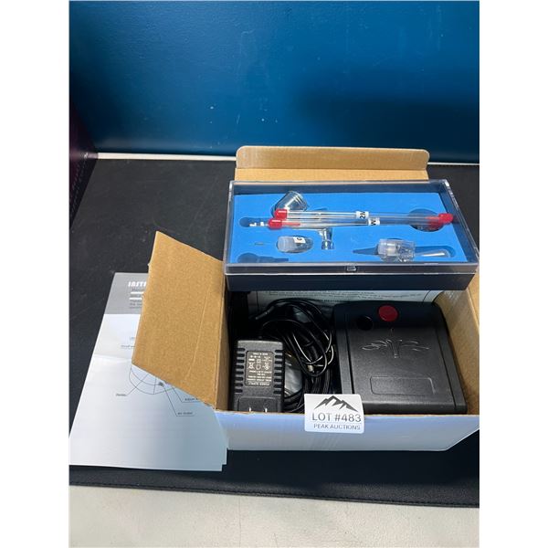 Lot of 1 Tc-100 Dual Action Mini Air Compressor Airbrush Kit
