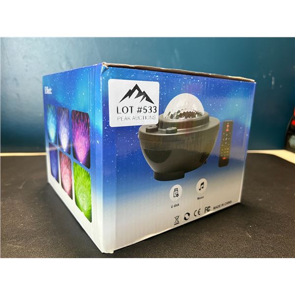 Lot of 1 Starry Night Star Galaxy Light Projector w/ Remote Control