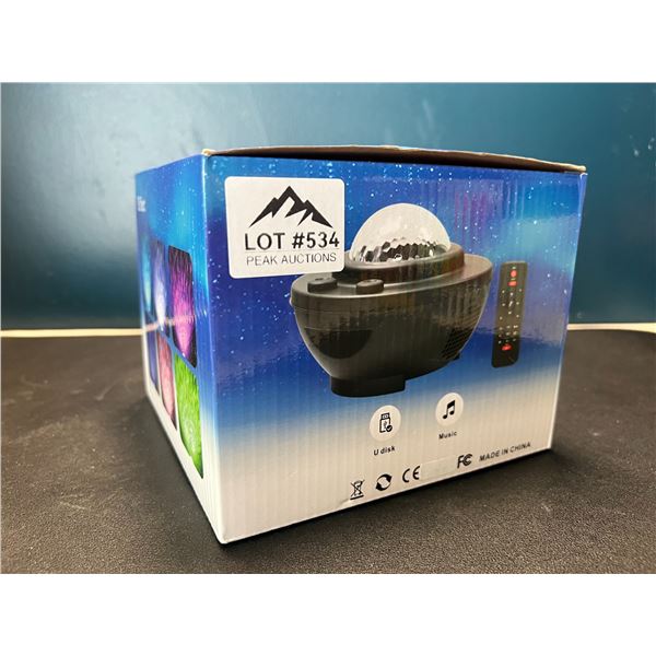 Lot of 1 Starry Night Star Galaxy Light Projector w/ Remote Control