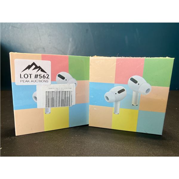 Lot of 2 Pairs of Wireless Bluetooth Earbuds