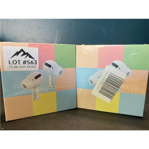 Lot of 2 Pairs of Wireless Bluetooth Earbuds