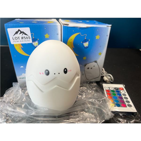 Lot of 2 Remote Control Collour Changing Night Lamps