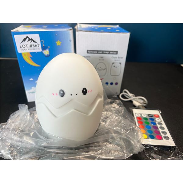 Lot of 2 Remote Control Collour Changing Night Lamps