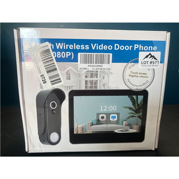 Lot of 1 7-Inch Wireless Video Door Bell