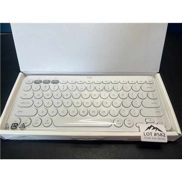 Lot of 1 Logitech Multi-Device K380 Keyboard for Mac - White