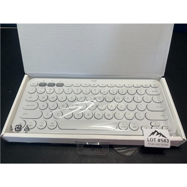 Lot of 1 Logitech Multi-Device K380 Keyboard for Mac - White