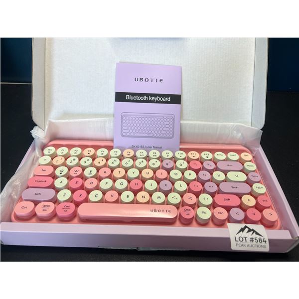 Lot of 1 Ubotie Bluetooth Keyboard - Pink