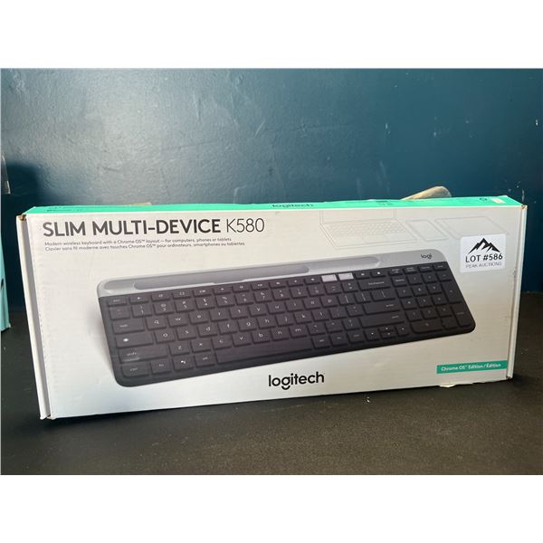 Lot of 1 Logitech Slim Multi-Device K580 Wireless Keyboard - Chrome OS Edition