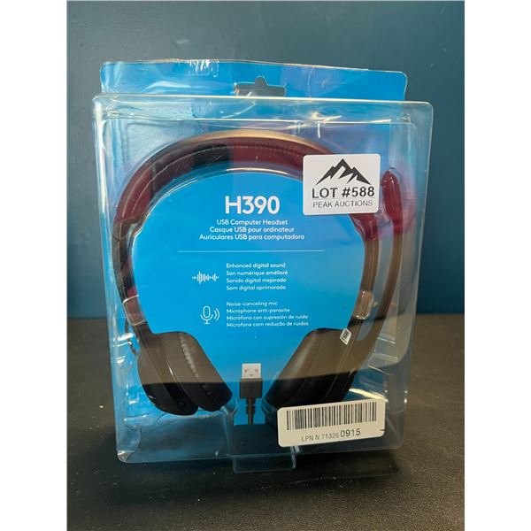 Lot of 1 Logitech H390 USB Computer Headset
