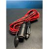 Image 2 : Lot of 2 12V Extension Cords w/ Lighter Plug Socket