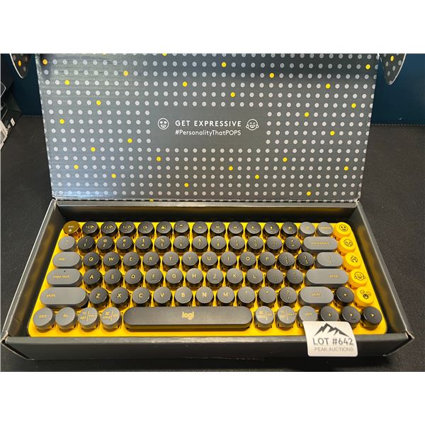 Lot of 1 Logitech Pop Keys Wireless Keyboard - Blast Colour