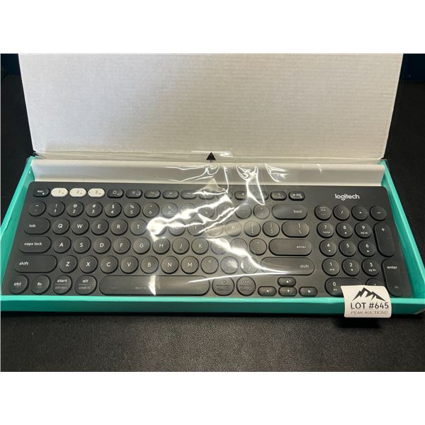 Lot of 1 Logitech Multi-Device K780 Keyboard for Computer, Phone, and Tablet