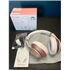 Image 1 : Lot of 1 Glynzak Wireless Bluetooth Over Ear Headphones - 65hr music/talk time! - Rose Gold