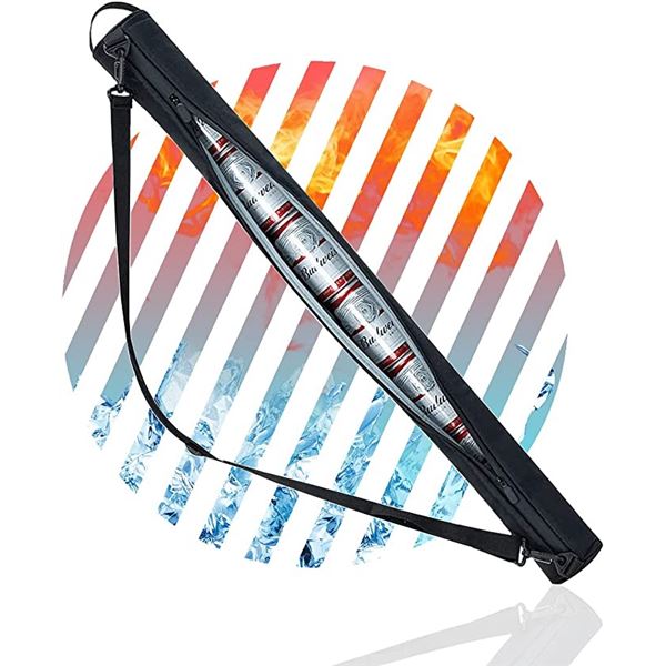 Lot of 2 Golf Beer Sleeve Bags - Store Up to 7 Cans of Beer!