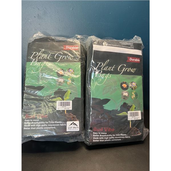 Lot of 2 Packs of Plant Grow Bags - 5PCS per pack