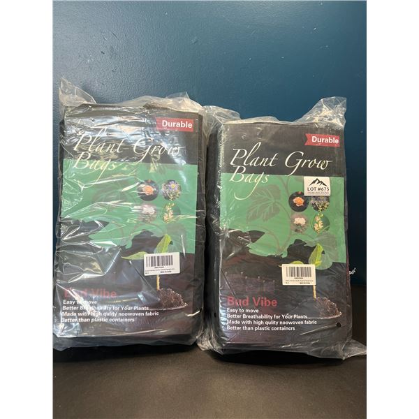 Lot of 2 Packs of Plant Grow Bags - 5PCS per pack