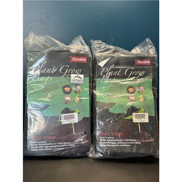 Lot of 2 Packs of Plant Grow Bags - 5PCS per pack