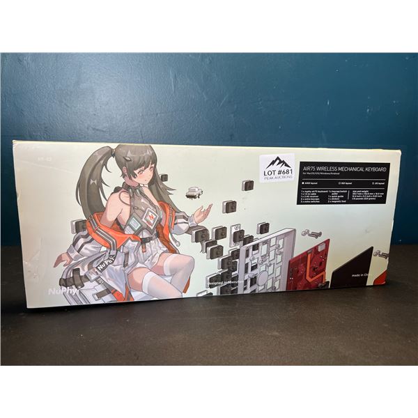 Lot of 1 NuPhy AIR75 Wireless Mechanical Keyboard