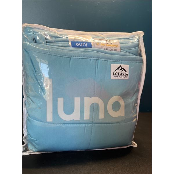 Lot of 1 Luna Adult Weighted Blanket - Blue Colour