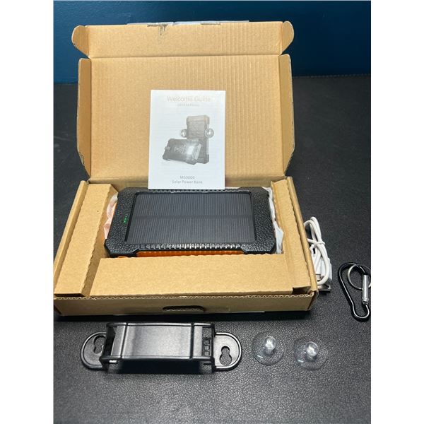 Lot of 1 Solar Power Bank - Large 38,800mAh capacity!