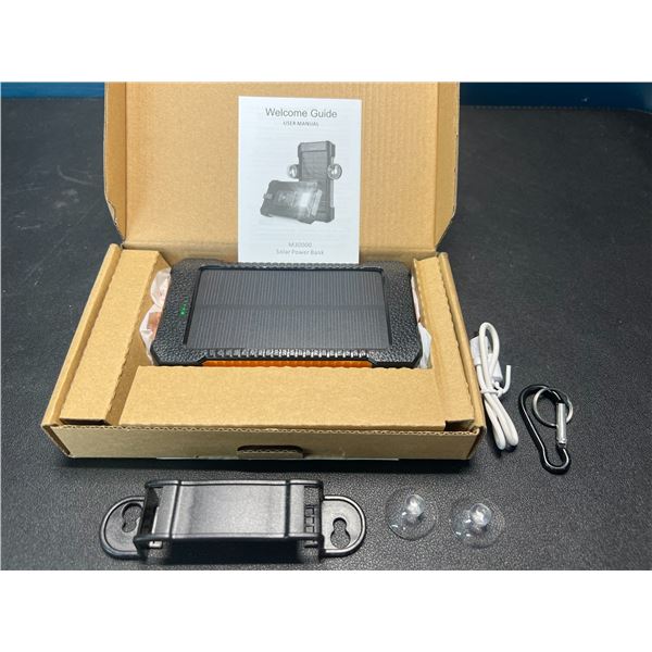 Lot of 1 Solar Power Bank - Large 38,800mAh capacity!