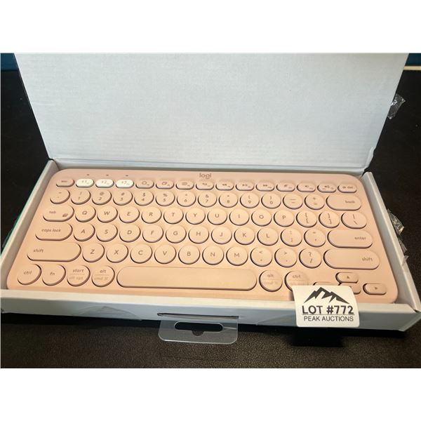 Lot of 1 Logitech Multi-Device K380 Keyboard - Pink