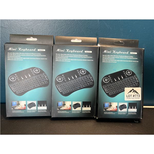 Lot of 3 Android Wireless Mini Keyboards