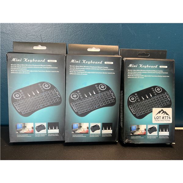 Lot of 3 Android Wireless Mini Keyboards