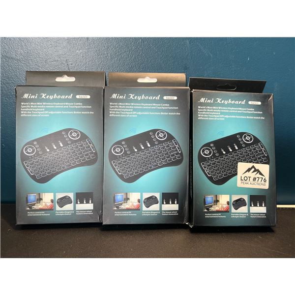 Lot of 3 Android Wireless Mini Keyboards