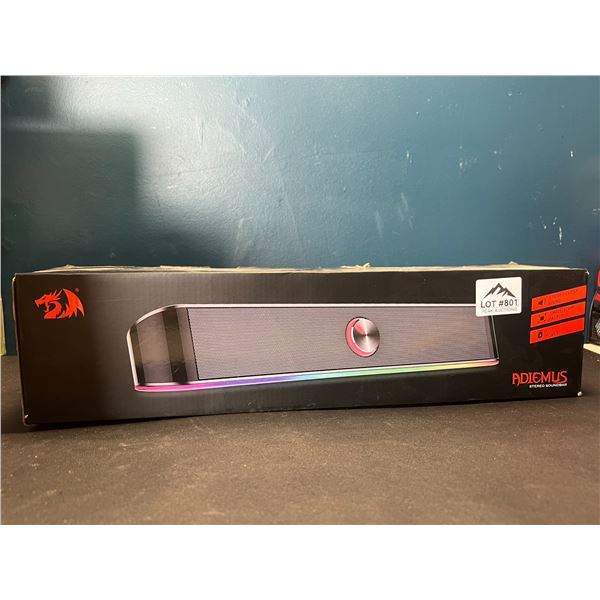 Lot of 1 Red Dragon Adiemus Stereo Soundbar