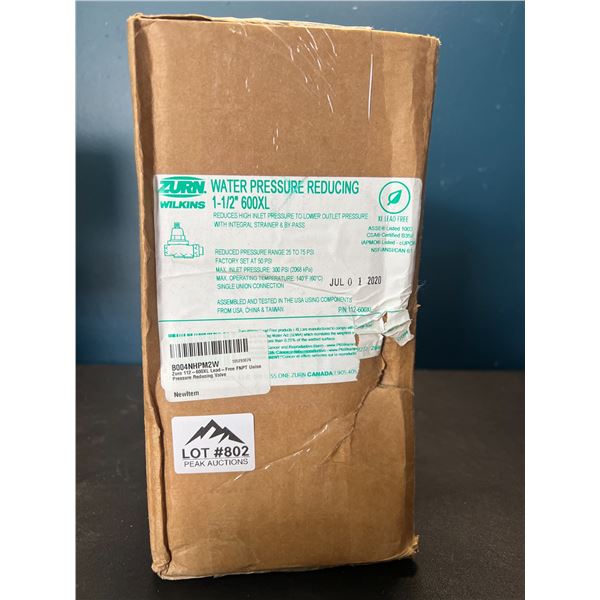 Lot of 1 Water Pressure Reducing Valve