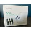 Image 1 : Lot of 1 Homasy 500mL Aroma Diffuser w/ 6 Essential Oils