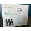Image 1 : Lot of 1 Homasy 500mL Aroma Diffuser w/ 6 Essential Oils