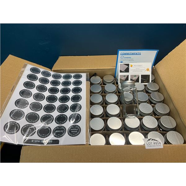 Lot of Spice Jars w/ Labels - 30pcs/jars