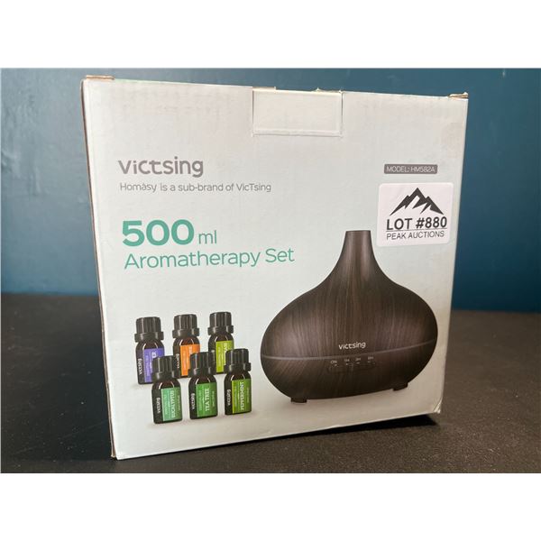 Lot of 1 Victsing 500mL Aromatherapy Diffuser Set - Includes 6 Essential Oils